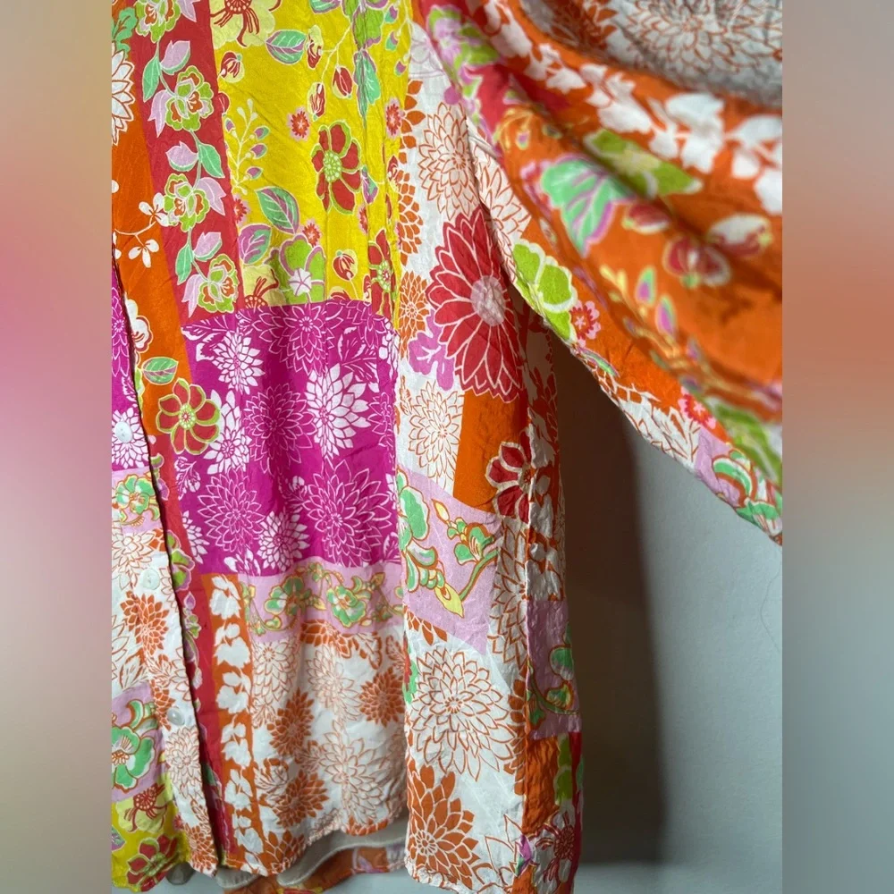 Fate Colorful Floral Blouse size medium - Picture 8 of 16